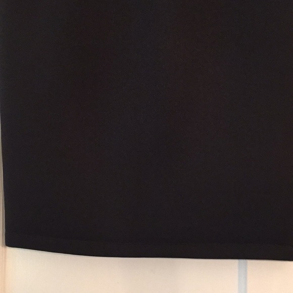 Black Pencil Skirt Straight Elastic Waist Large EC - Picture 3 of 4